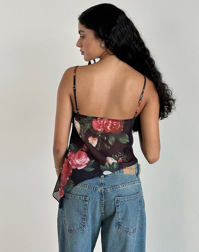 Bild von Shahira Top in Renaissance Rose Schwarz