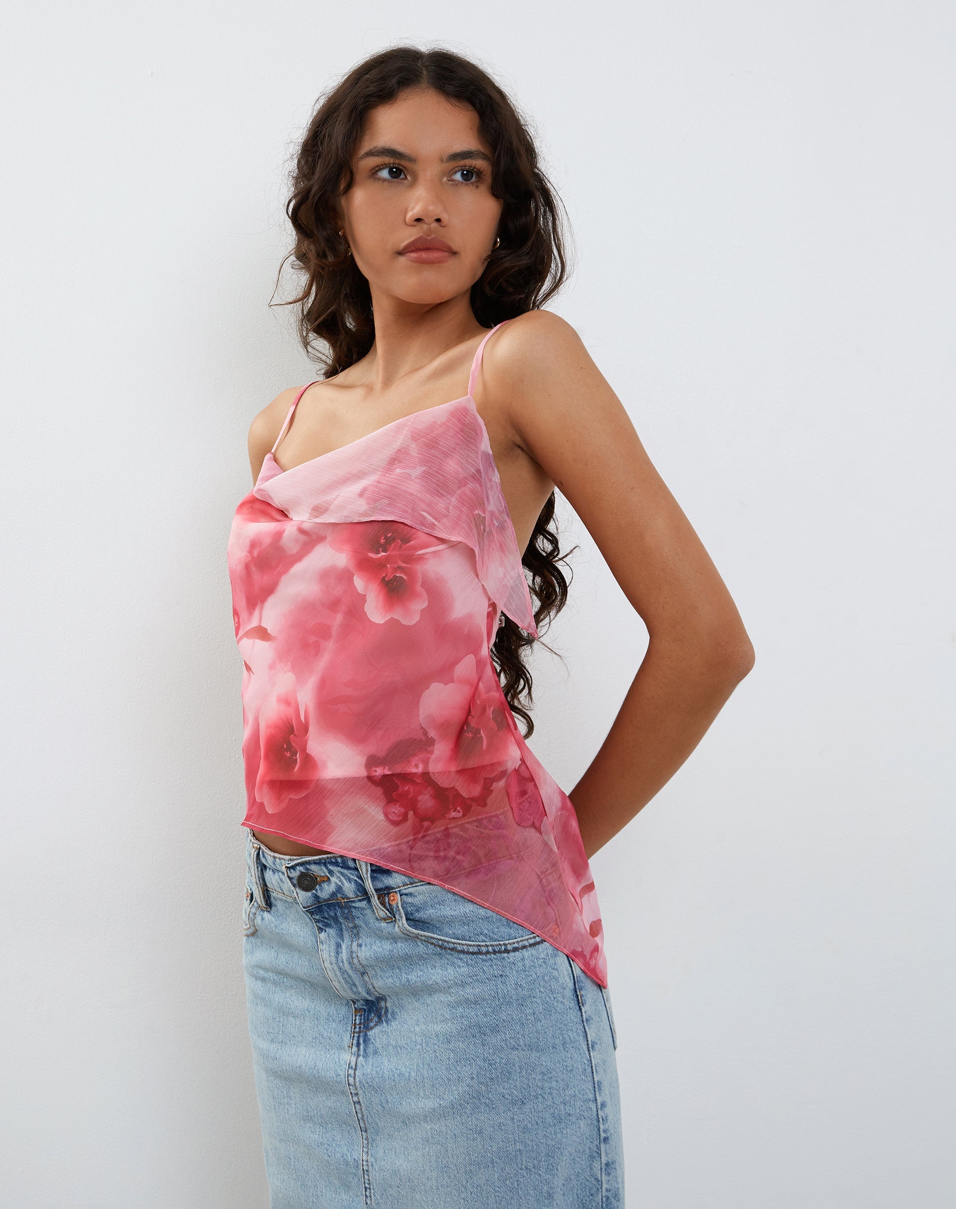 Abbildung von Shahira Top in Watercolour Floral Pink
