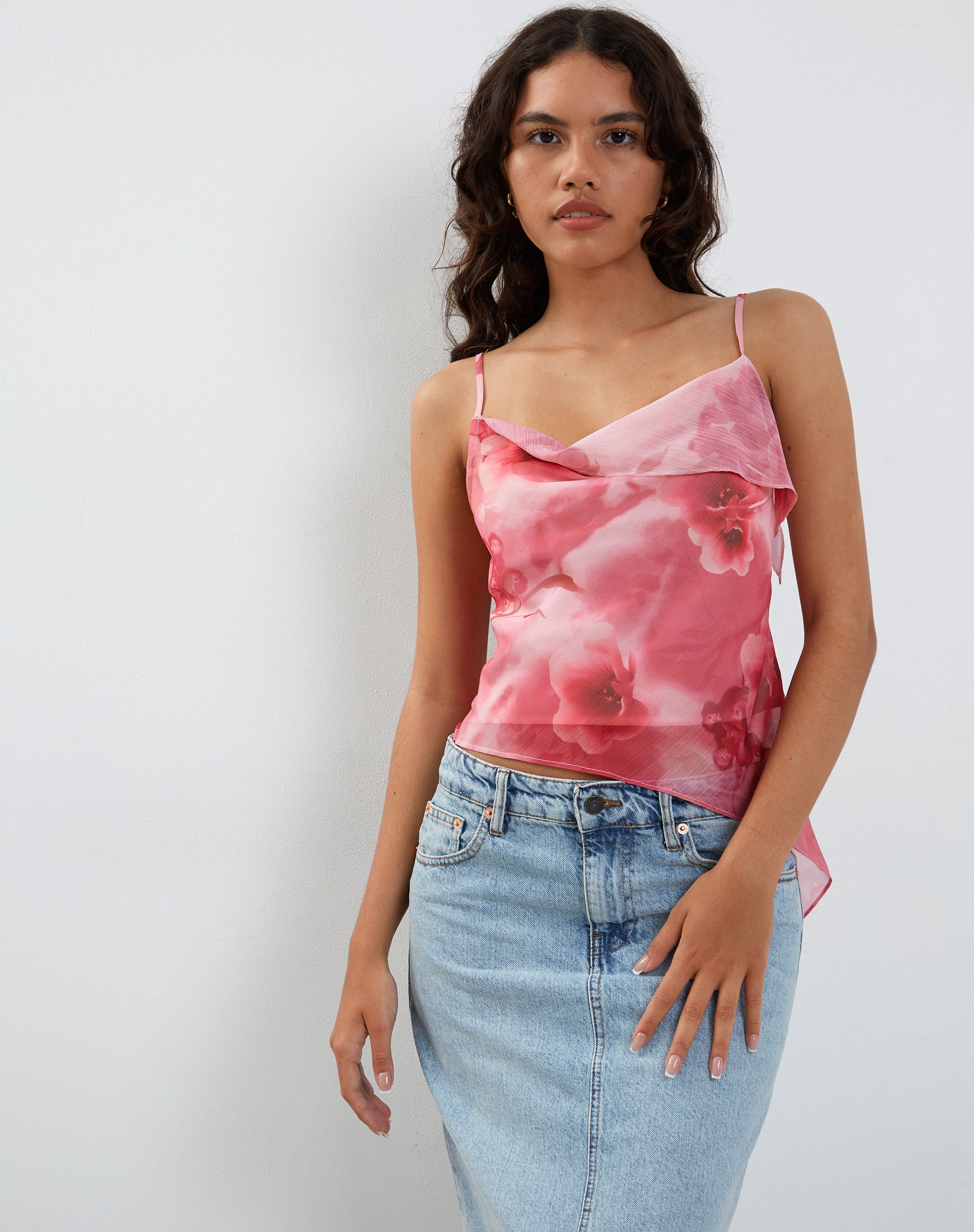 Abbildung von Shahira Top in Watercolour Floral Pink