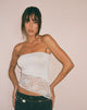Bild von Shanda Bandeau-Top aus weißer Spitze