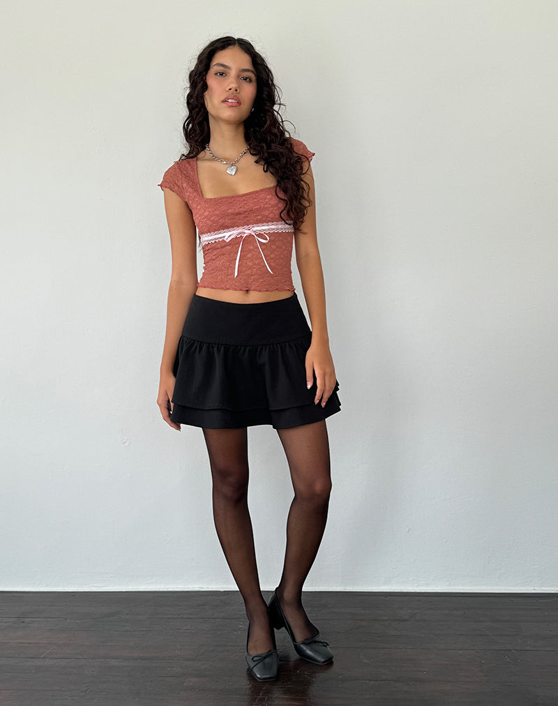 Bild von Sherine Lace Top in Withered Rose