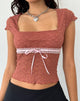 Bild von Sherine Lace Top in Withered Rose
