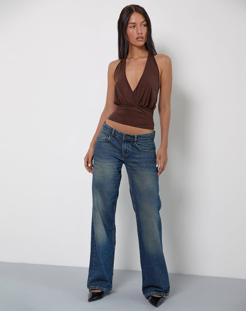 Bild von Sherlyn Halter Top In Bitter Chocolate