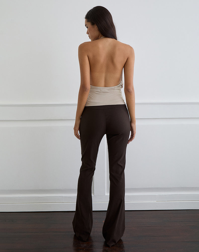 Bild von Sherlyn Halter Top in Cupro Hafermilch