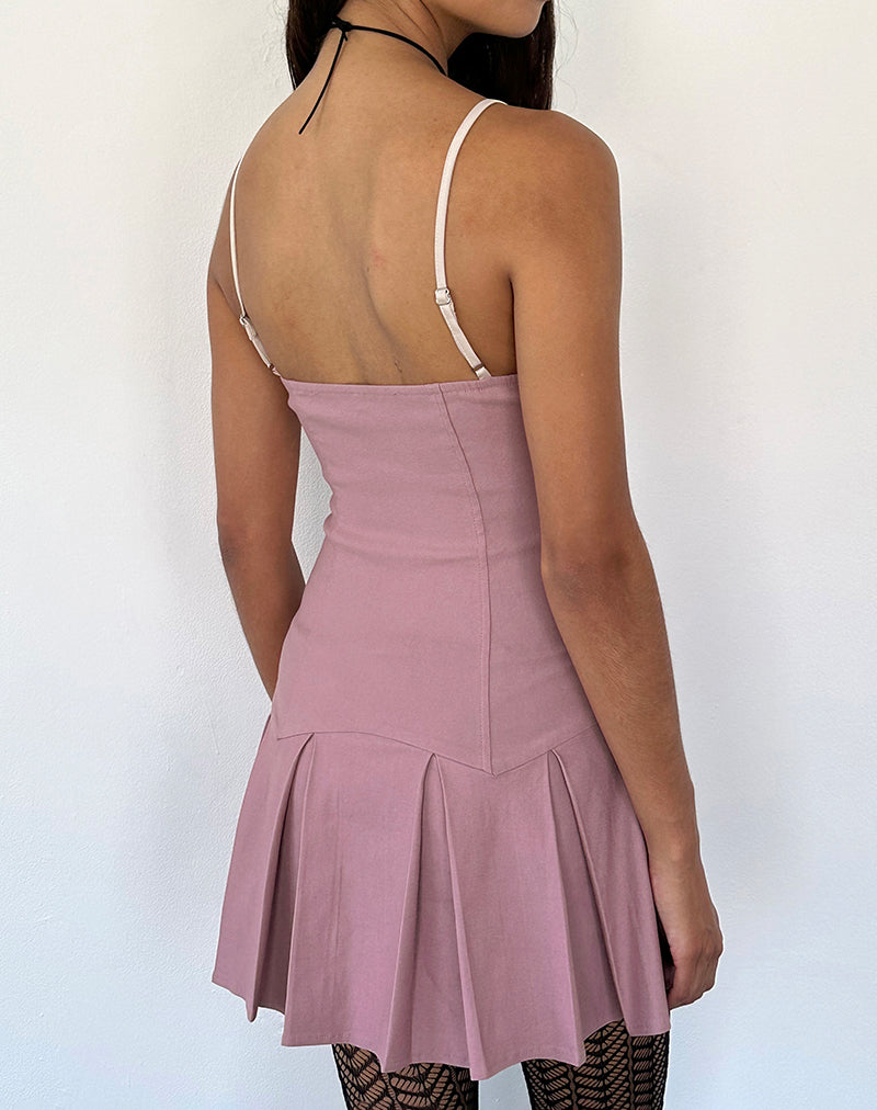 Image of Shirina Kleid in Tailoring Dusky Pink