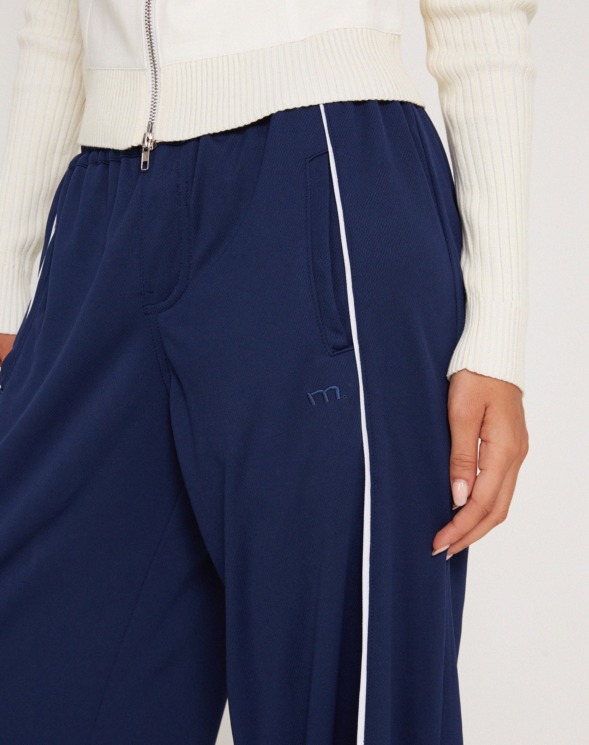 Bild von Shobi Wide Leg Jogger in Navy