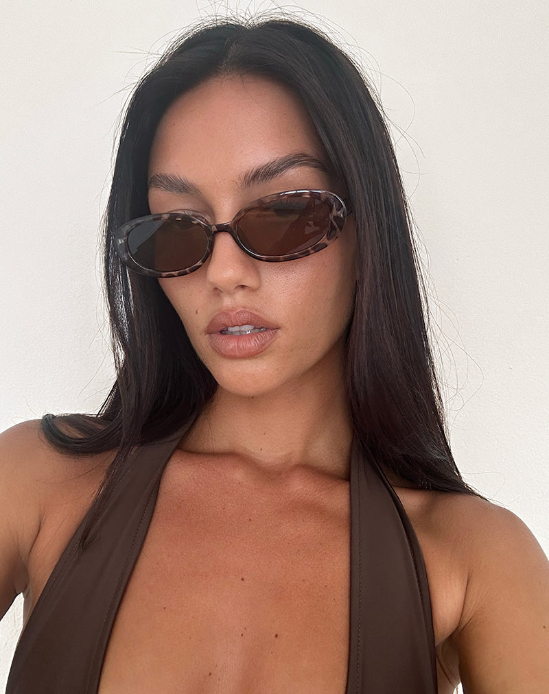 Image of Silveta Sonnenbrille aus opakem Schildpatt
