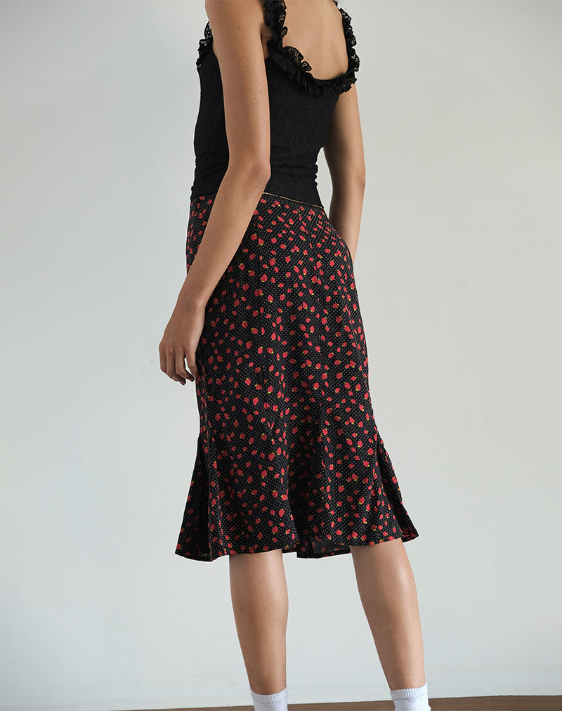 Bild von Sima Midirock in Strawberry Polka Schwarz