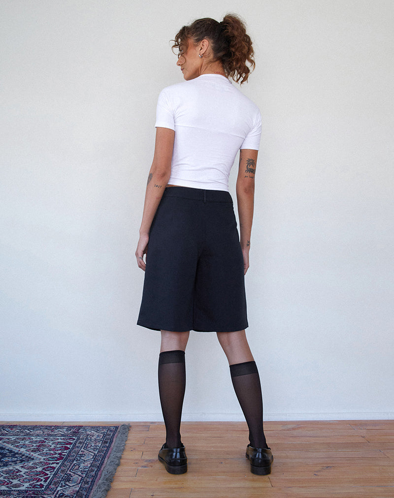 Bild von Sintya Tailored Capri Shorts in Marineblau