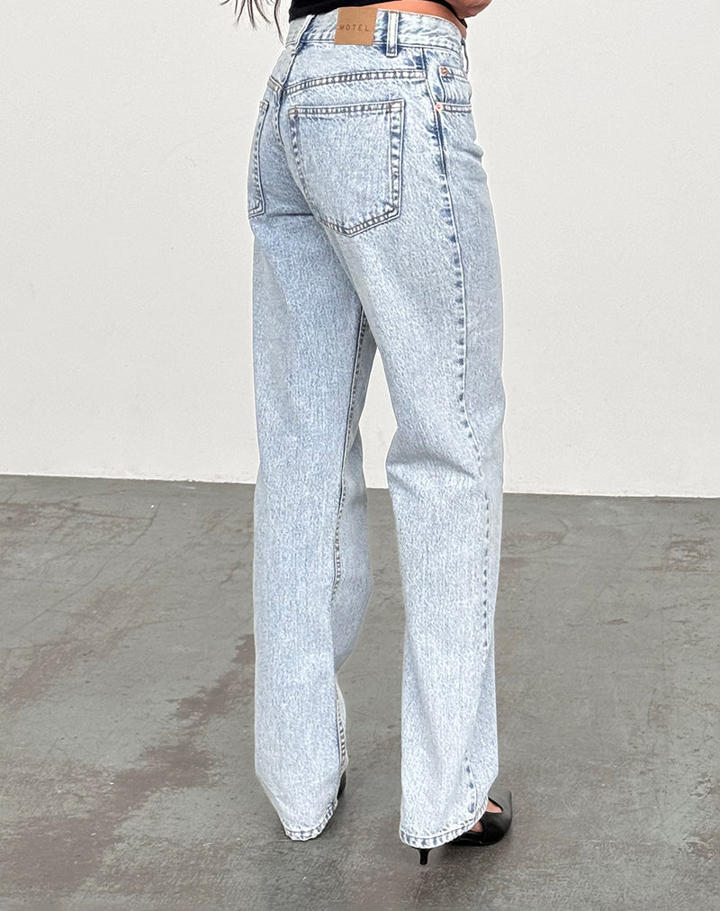 Bild von Mid Rise Slim Parallel Jeans in 80's Light Wash