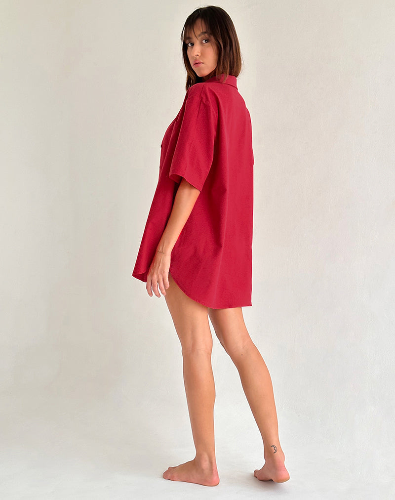 Bild von Smith Oversized Shirt in Adrenalin Rot