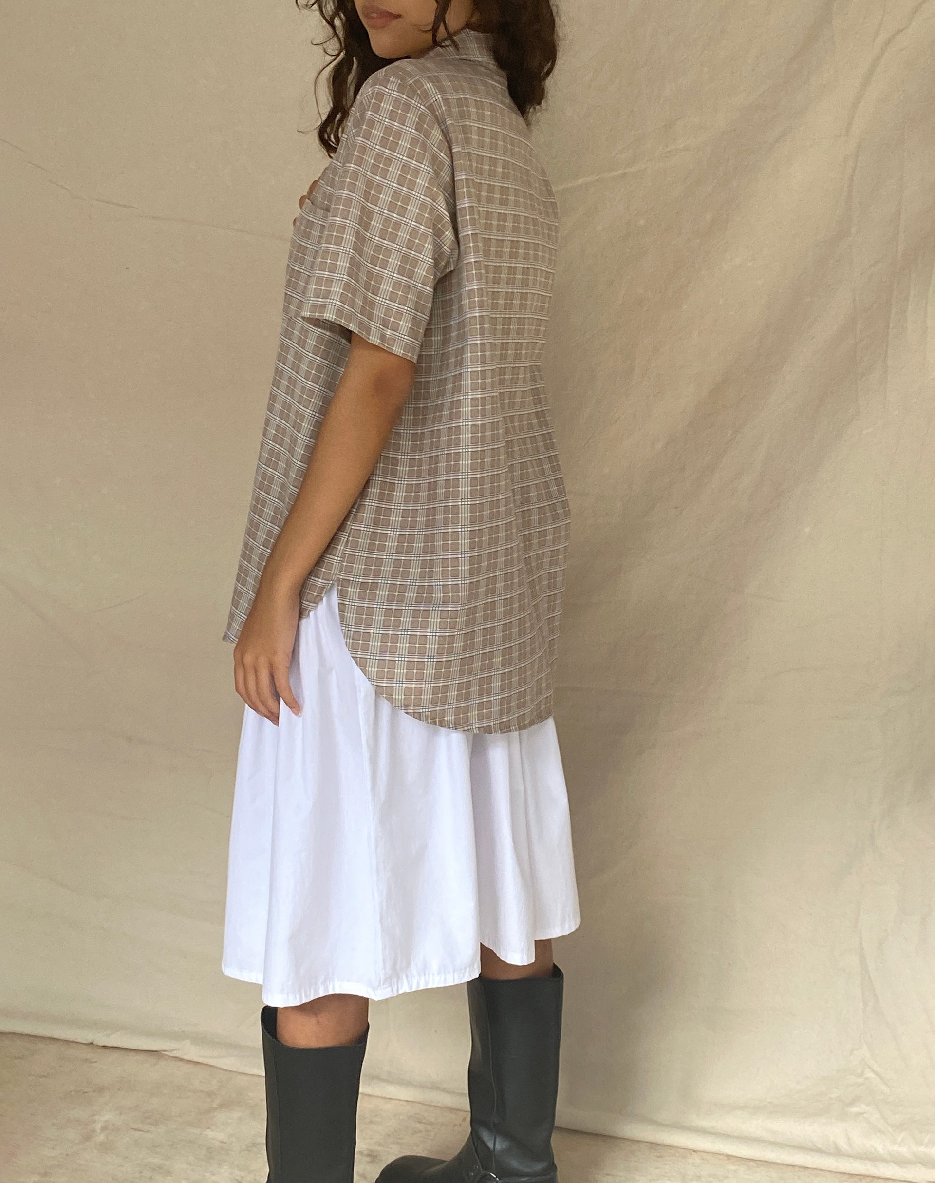 Bild von Smith Kurzarmhemd in Taupe Check