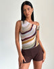 Bild von Sohan Asymmetrisches Top aus Mesh Wiggle Sunset
