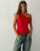 Bild von Sohan Twist Sleeve Top in Rot
