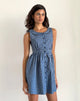 Abbildung von Sokasi Mini Dress in Navy Tartan