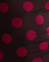 Braun mit großer roter Polka