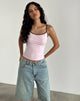 Bild von Solani Top in Hellrosa mit tiefem Mahagoni-Einband