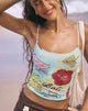 Bild von Solay Cami Top in Bali Blau