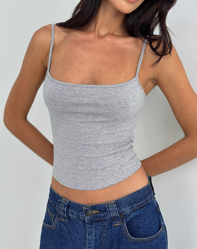 Bild von Solay Vest Top in Grey Marl