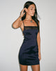 Bild von Solihu Minikleid in Satin Navy