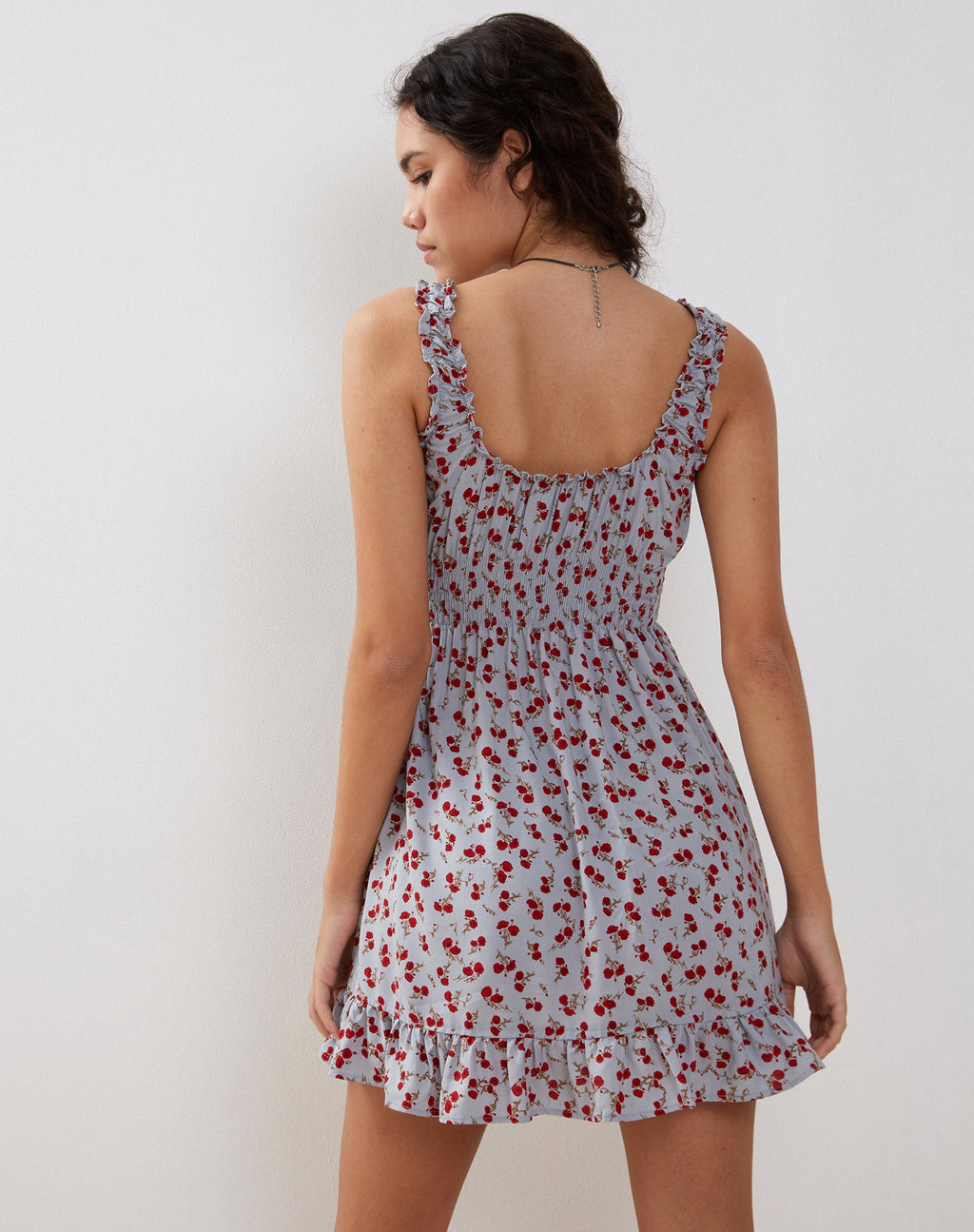 Soyata Mini-Tageskleid in Blau Floral Ditsy