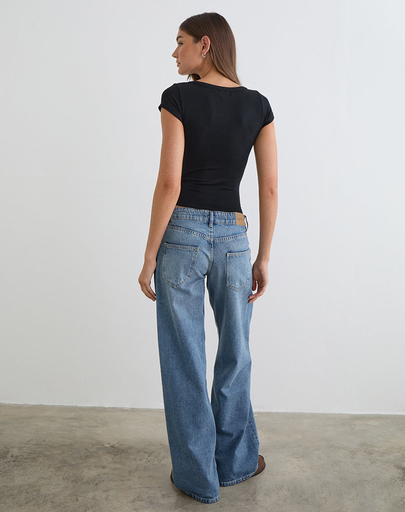 Bild von Sumala Tee in Thick Rib Black