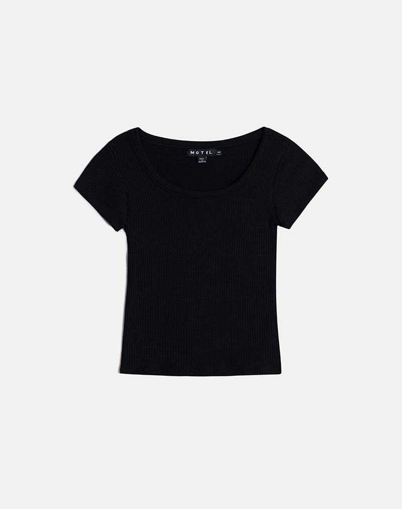 Bild von Sumala Tee in Thick Rib Black