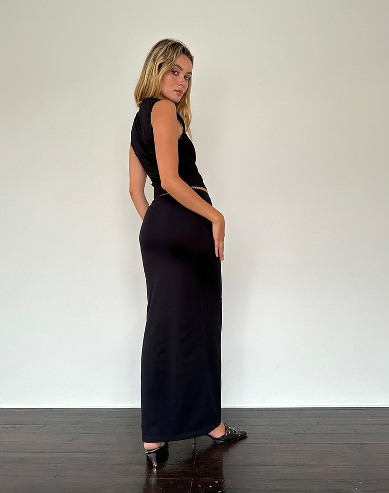 Bild von Sunadia V Maxirock aus schwarzem Lycra