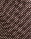 Diagonal gestreifter Flock Braun und Creme