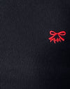  schwarz mit roter Schleife m emb