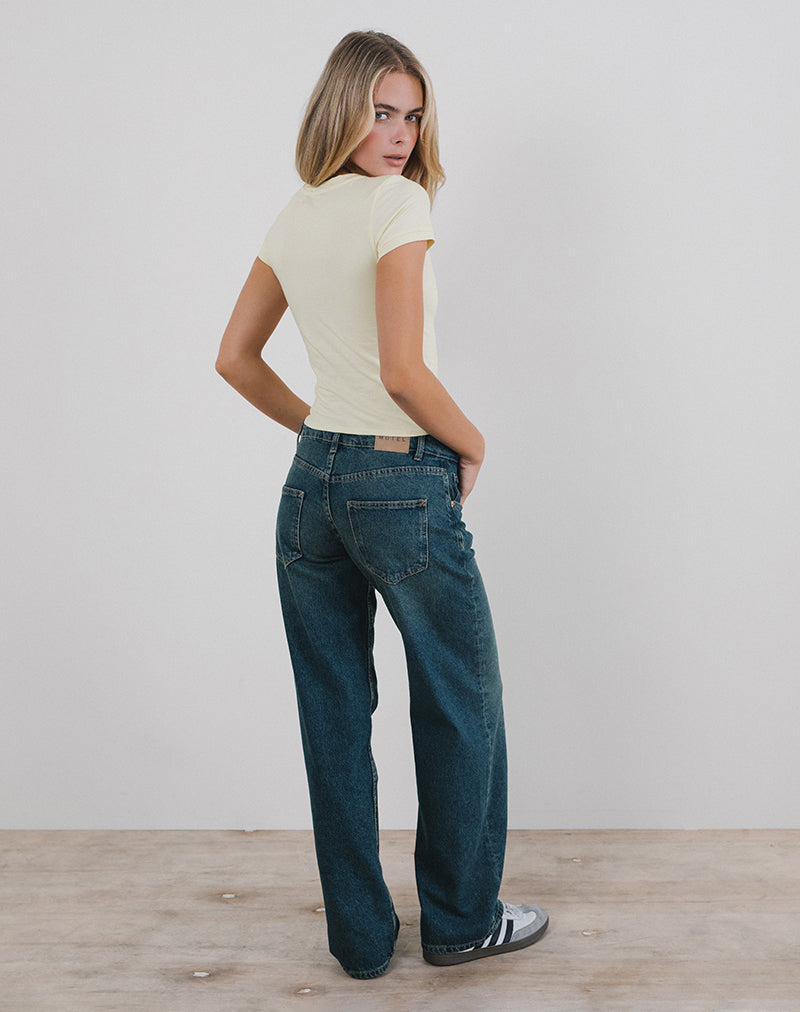 Bild von Sutin Tee in Buttermilch mit Dear Darlings Druck
