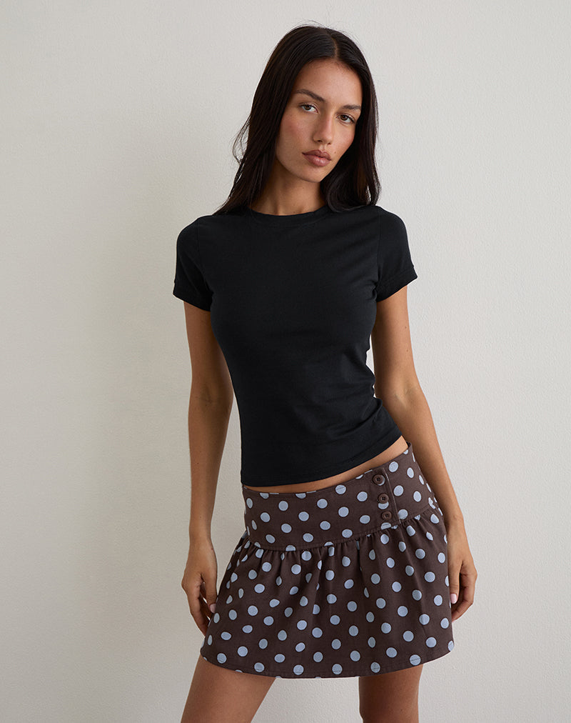 Sutin Tee in Schwarz