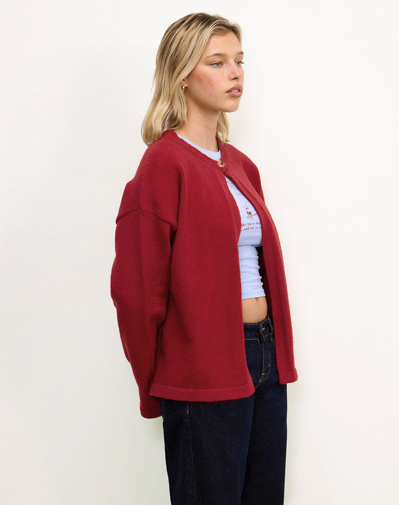 Maureen Strickjacke in Rot