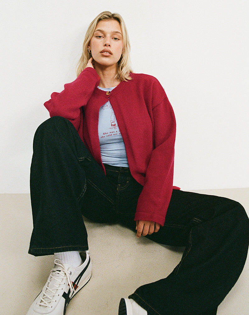 Maureen Strickjacke in Rot