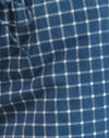 Popeline navy tartan