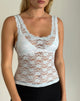 Image of Tahoa Top in Orchid Lace Hellblau