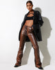 Abbildung der Zakiya Hose in PU Ombre Brown