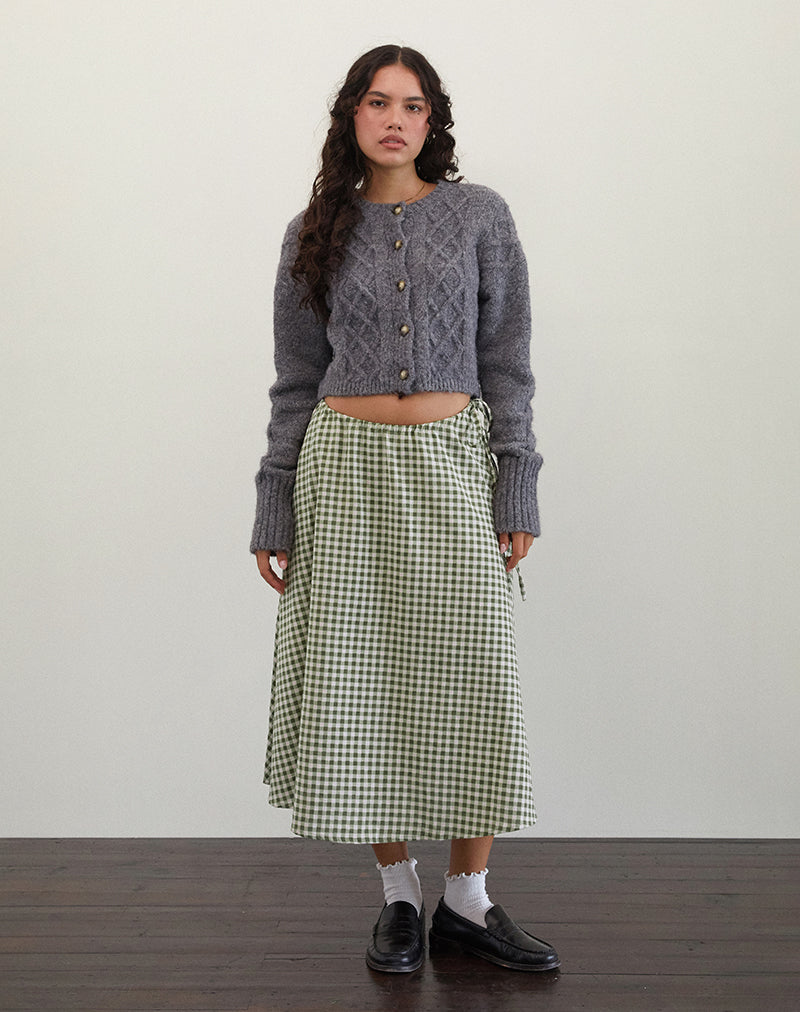 Takara Midirock aus olivem Gingham