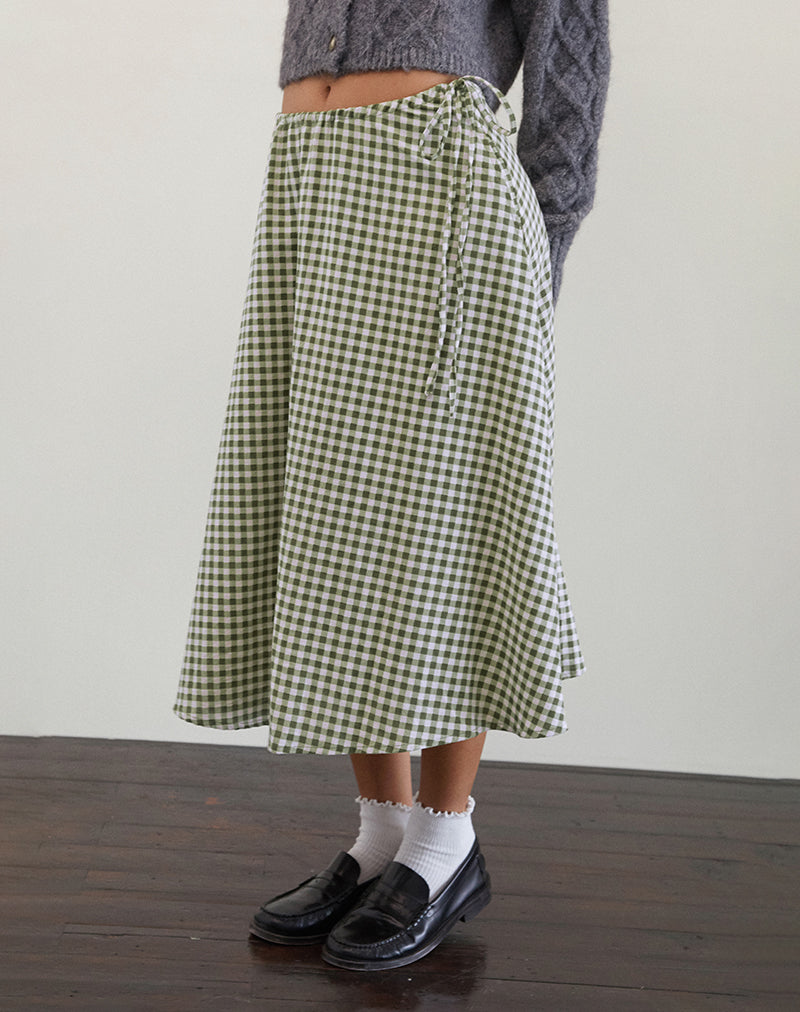 Takara Midirock aus olivem Gingham