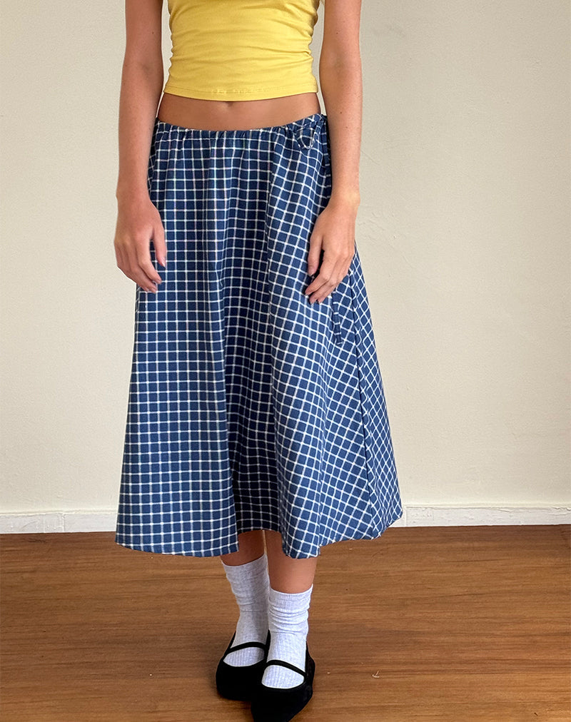 Bild von Takara Midirock aus Tartan-Popeline in Navy