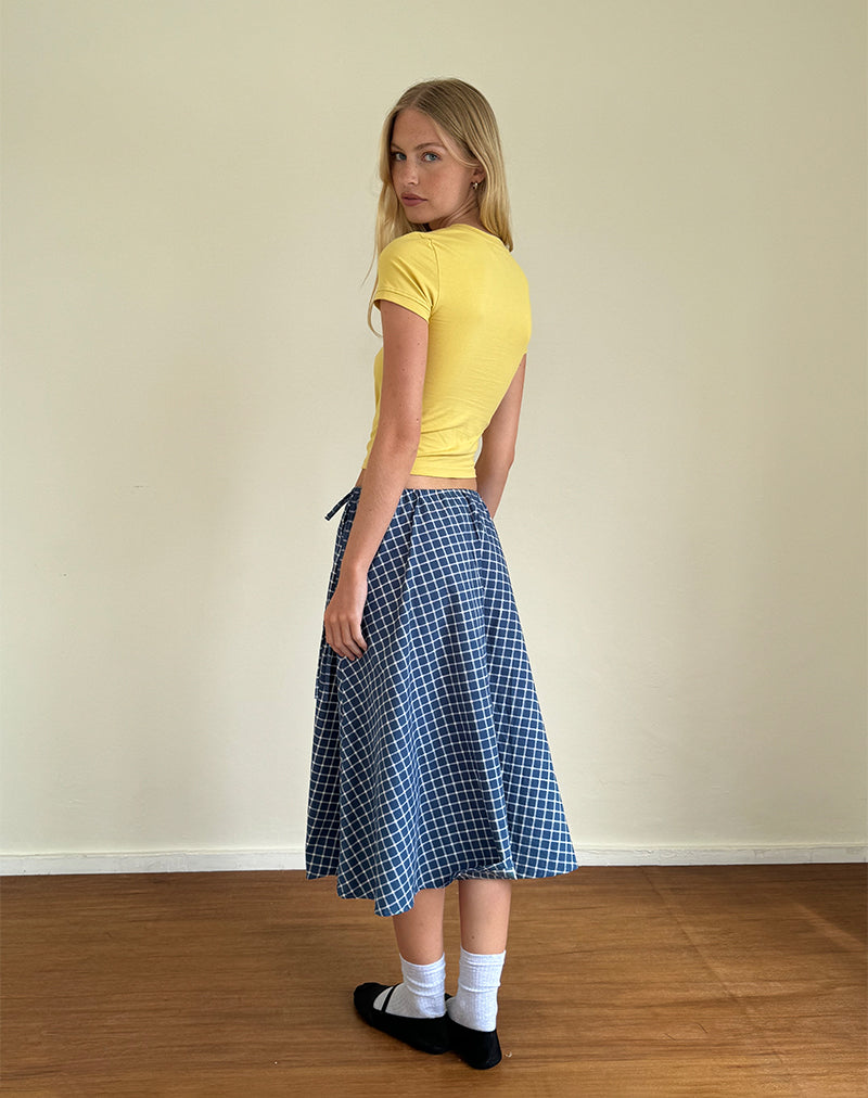 Bild von Takara Midirock aus Tartan-Popeline in Navy