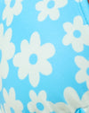 Retro Gänseblümchen Blau