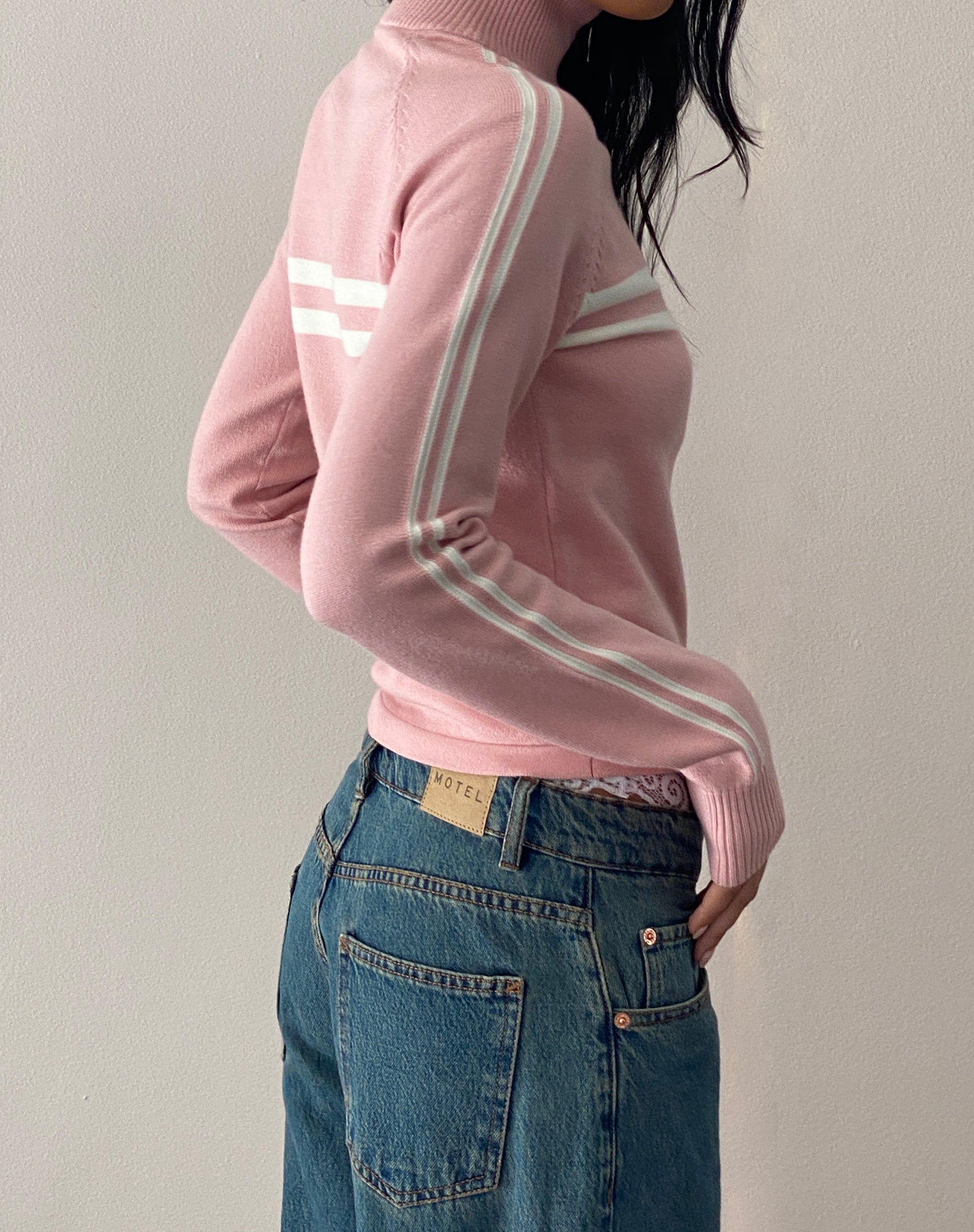 Image of Talisa Sportliche Jacke mit Reißverschluss in Knit Pink