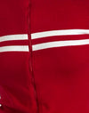Rot mit weißem Streifen