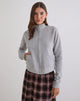 Image of Tamayo Zip Turtleneck Jumper in Grey Marl