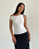 Bild von Tamia Asymmetrisches Top in Crinkle Weiß