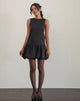 Bild von Tamilo Bubble Hem Mini Dress in Schwarz