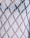 Metallic-Strick silber