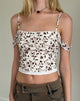Bild von Tavisha Cami Top in braunem Stängelblütenflock