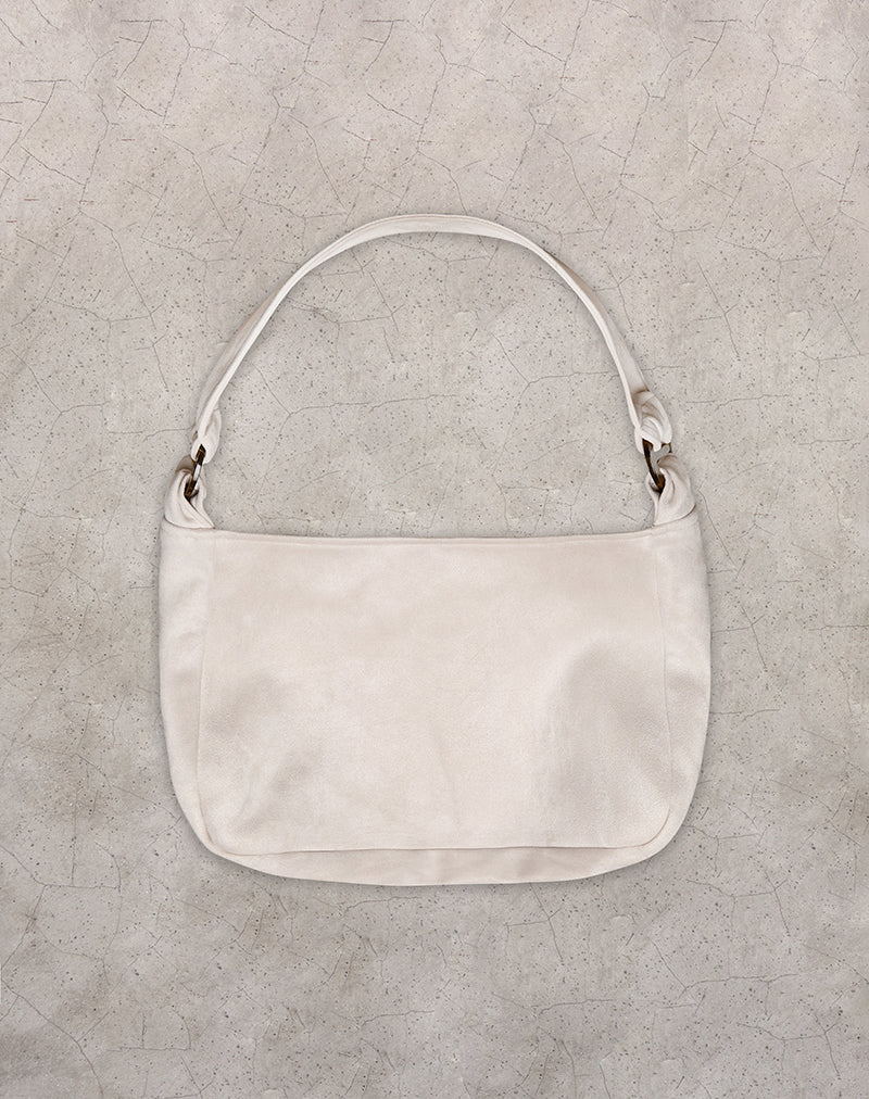 Tetira Tasche mit doppelter Schildpattschnalle in Creme